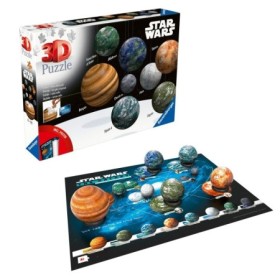Puzzle 3D planetele din galaxia Star Wars 531 piese